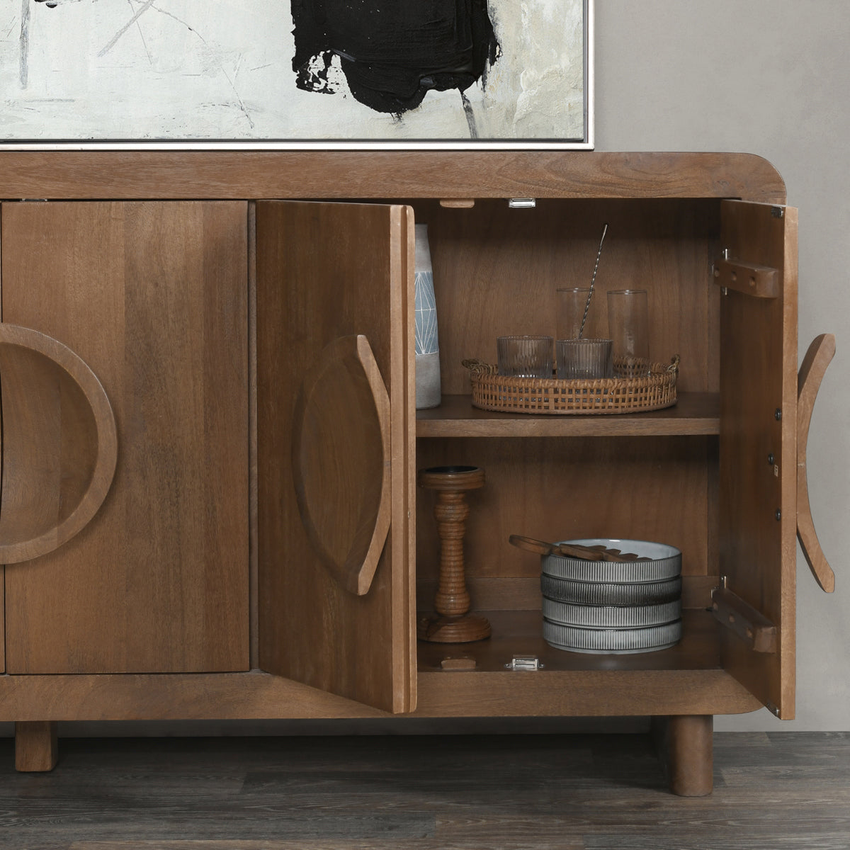 Vally 6 Door Buffet - Artisan Brown