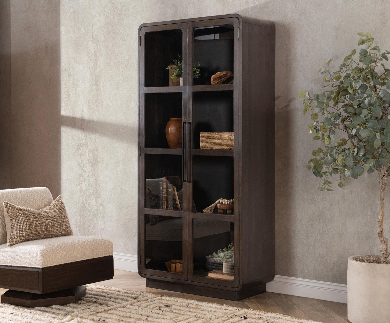 Rogers Solid Wood Tall Cabinet