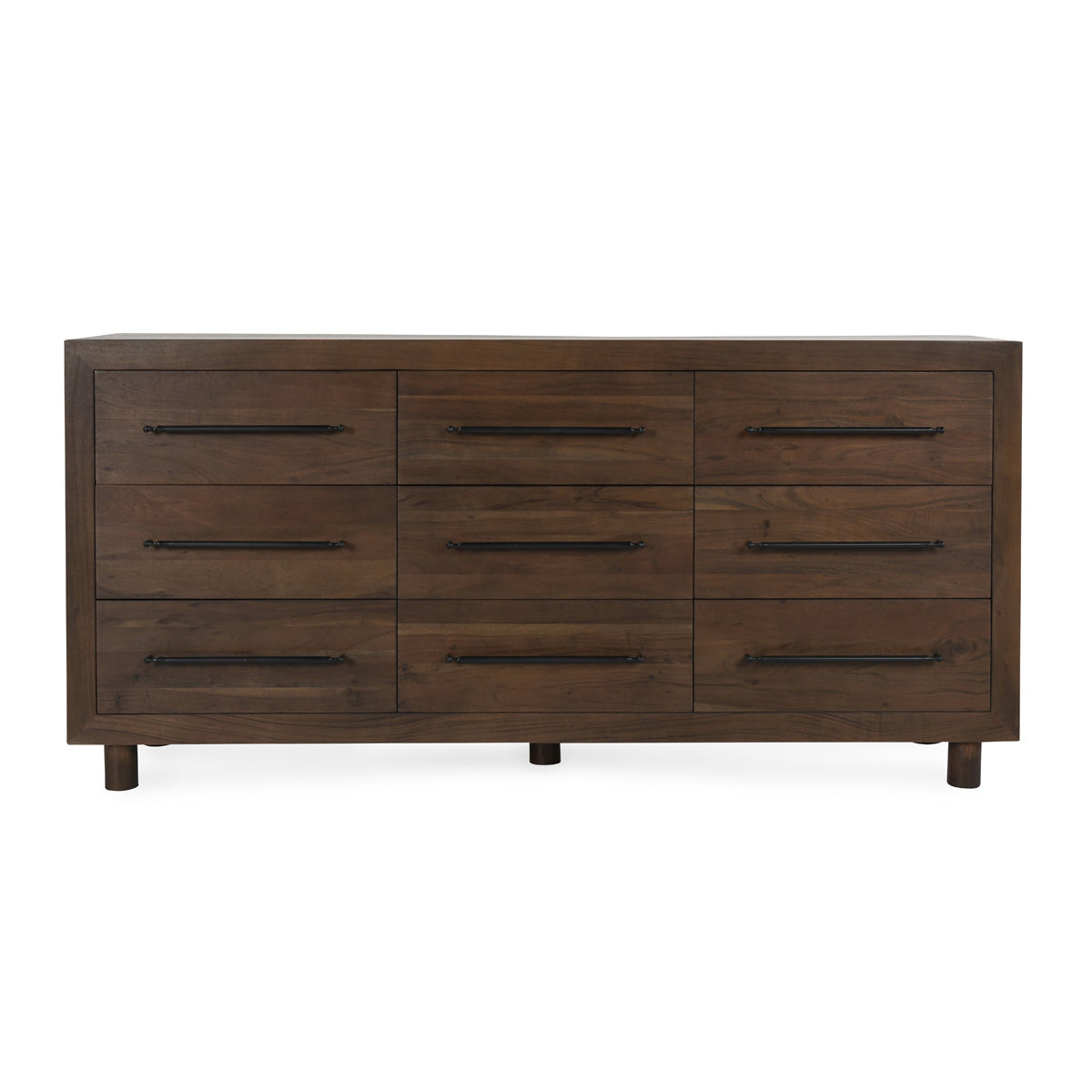 Jaxon 9 Drawer Dresser - Harvest Brown - Cocoa Brown