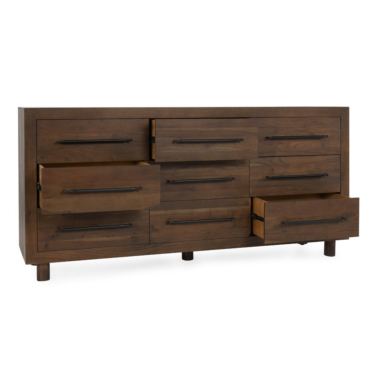 Jaxon 9 Drawer Dresser - Harvest Brown - Cocoa Brown