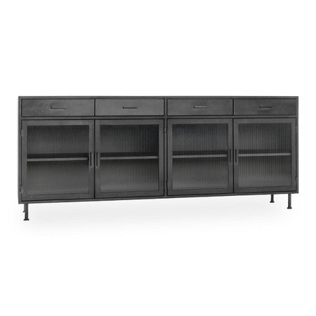 Nore Metal/Glass 4Dwr 4Dr Cabinet