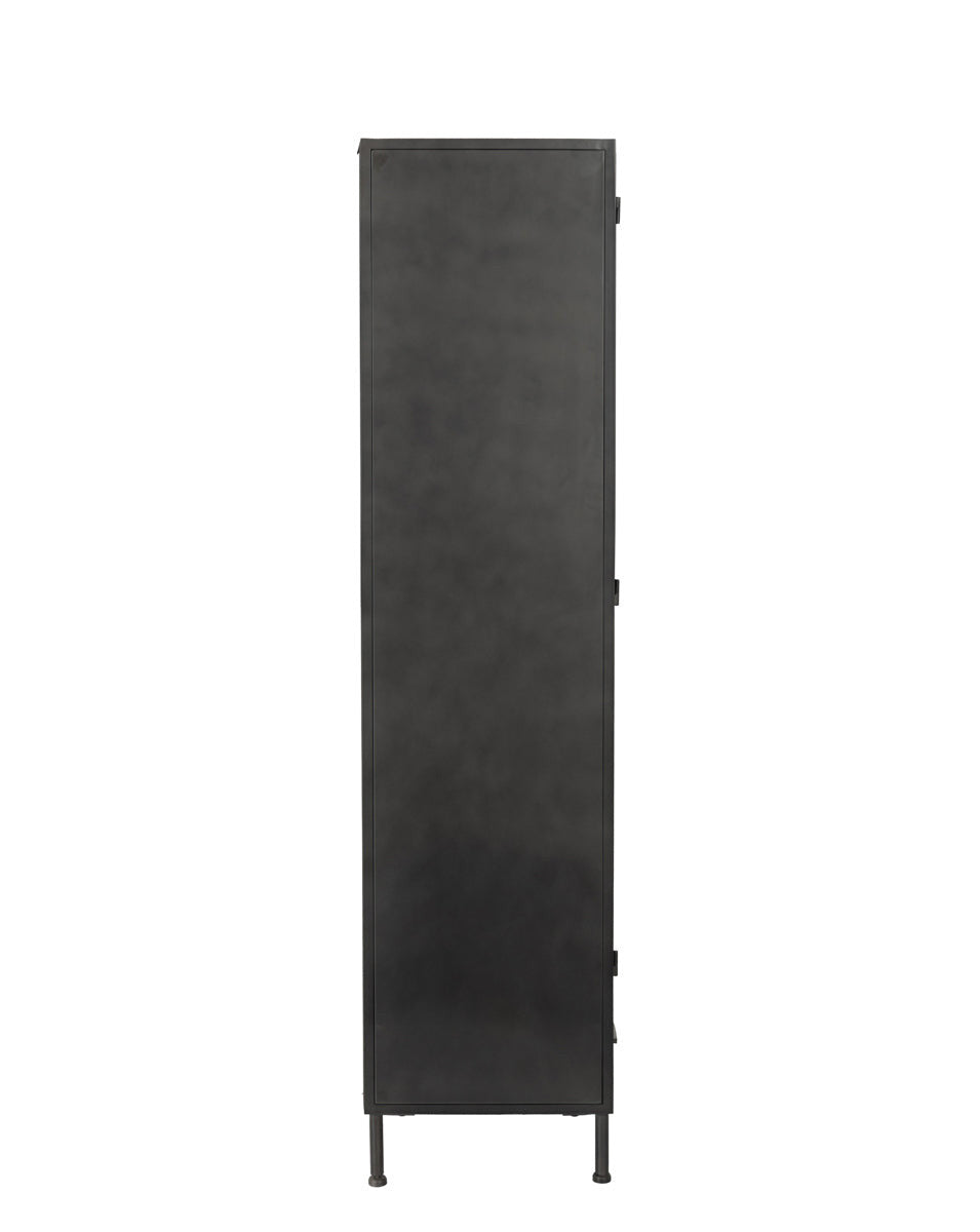 Nore Metal/Glass 2Dr 2Dwr Tall Cabinet