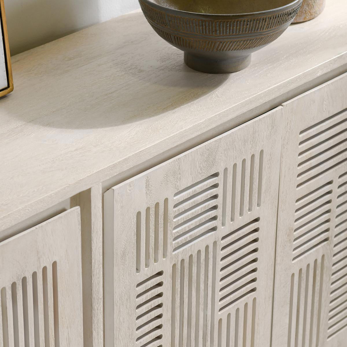 Lila Solid Wood 4Dr Buffet