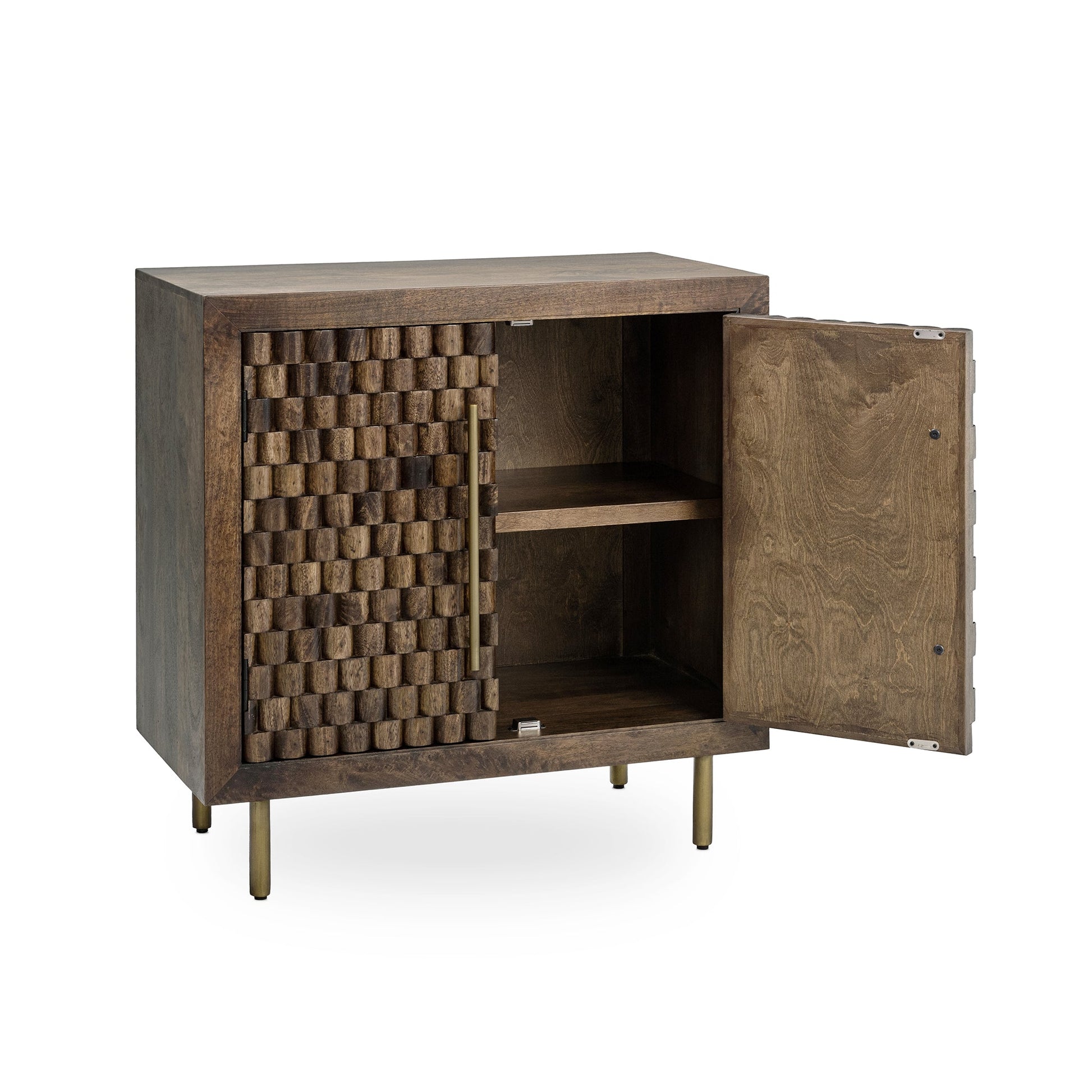 Norwood 2 Door Cabinet - Bark Brown
