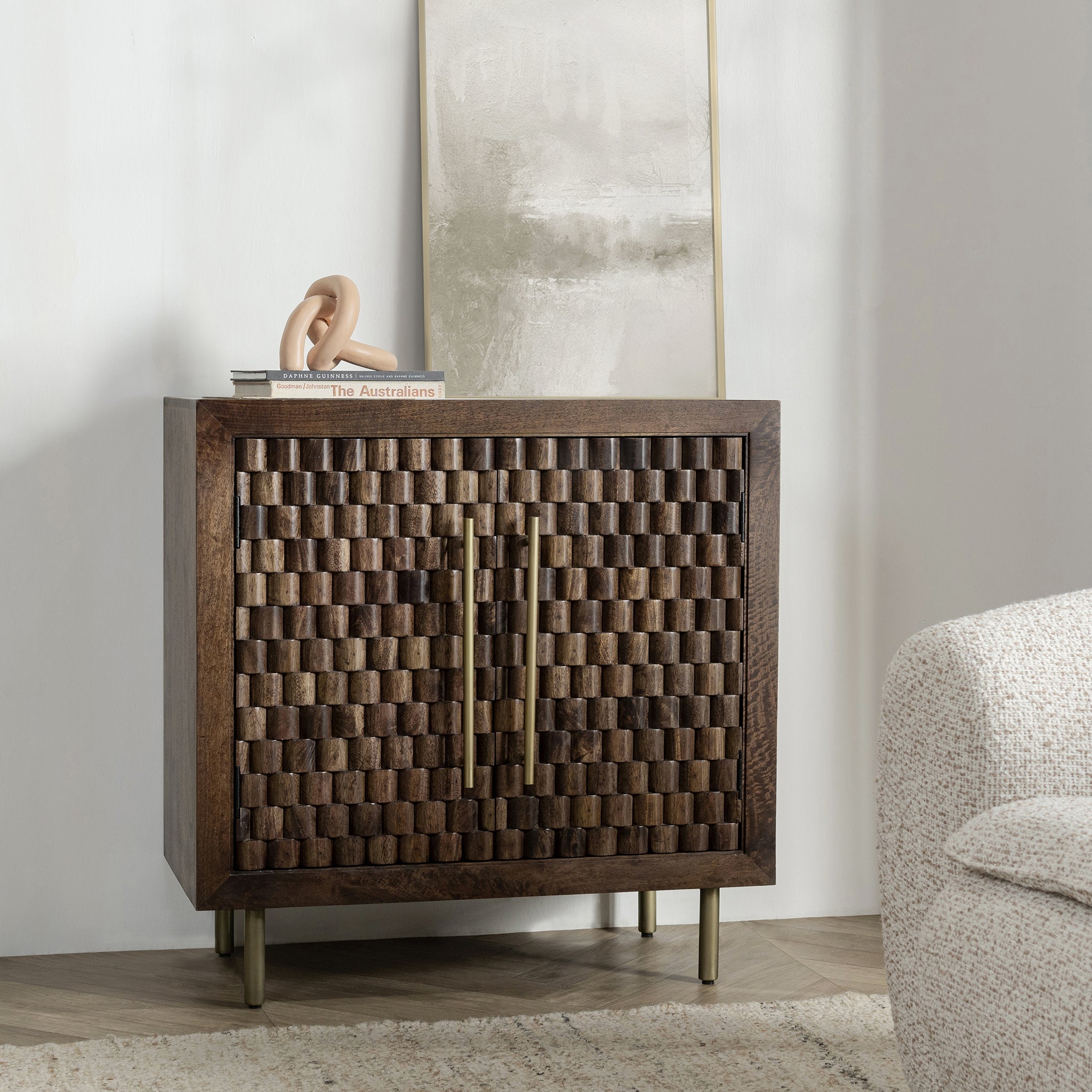 Norwood 2 Door Cabinet - Bark Brown