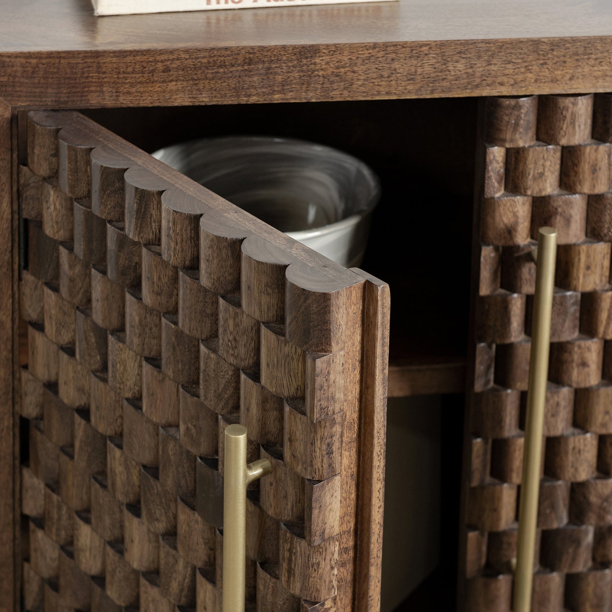 Norwood 2 Door Cabinet - Bark Brown
