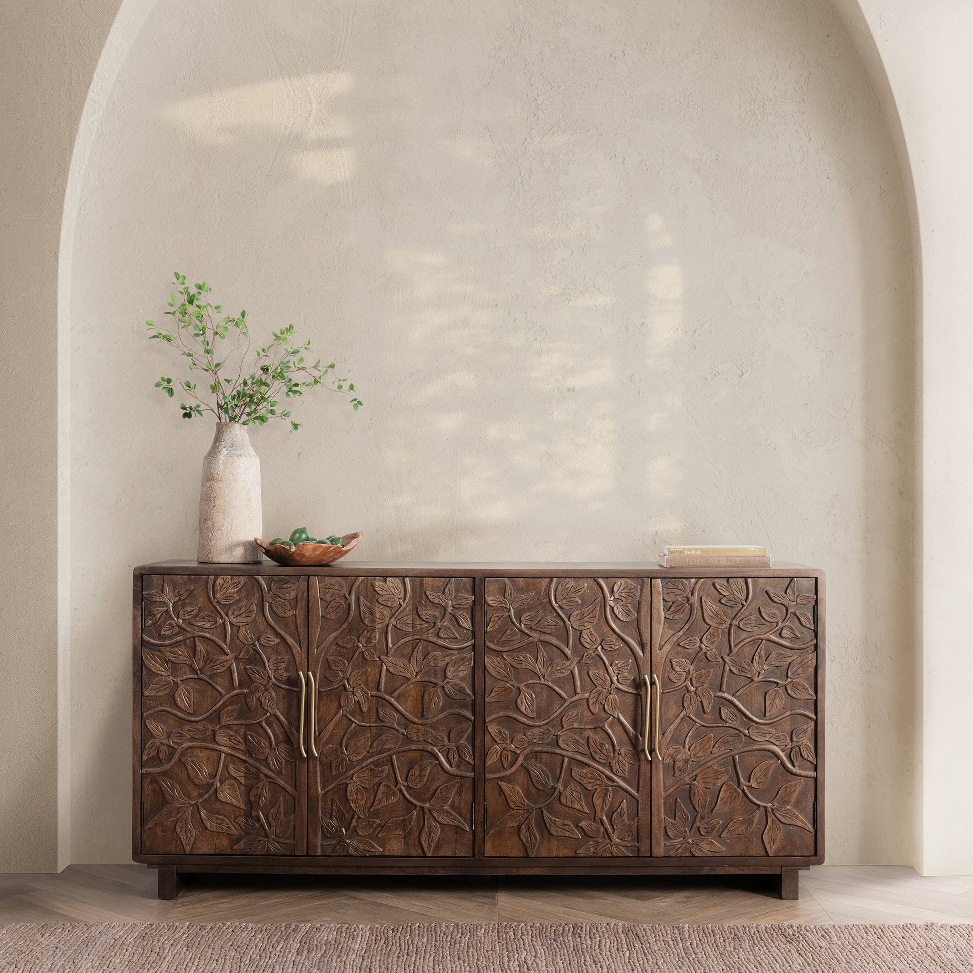 Albero 4 Door Buffet - Kona Brown