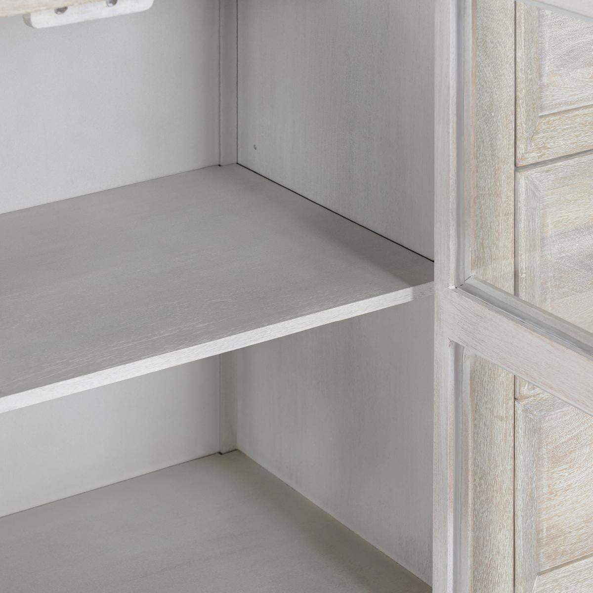 Isha Solid Wood 3 Dwr 2 Dr Cabinet