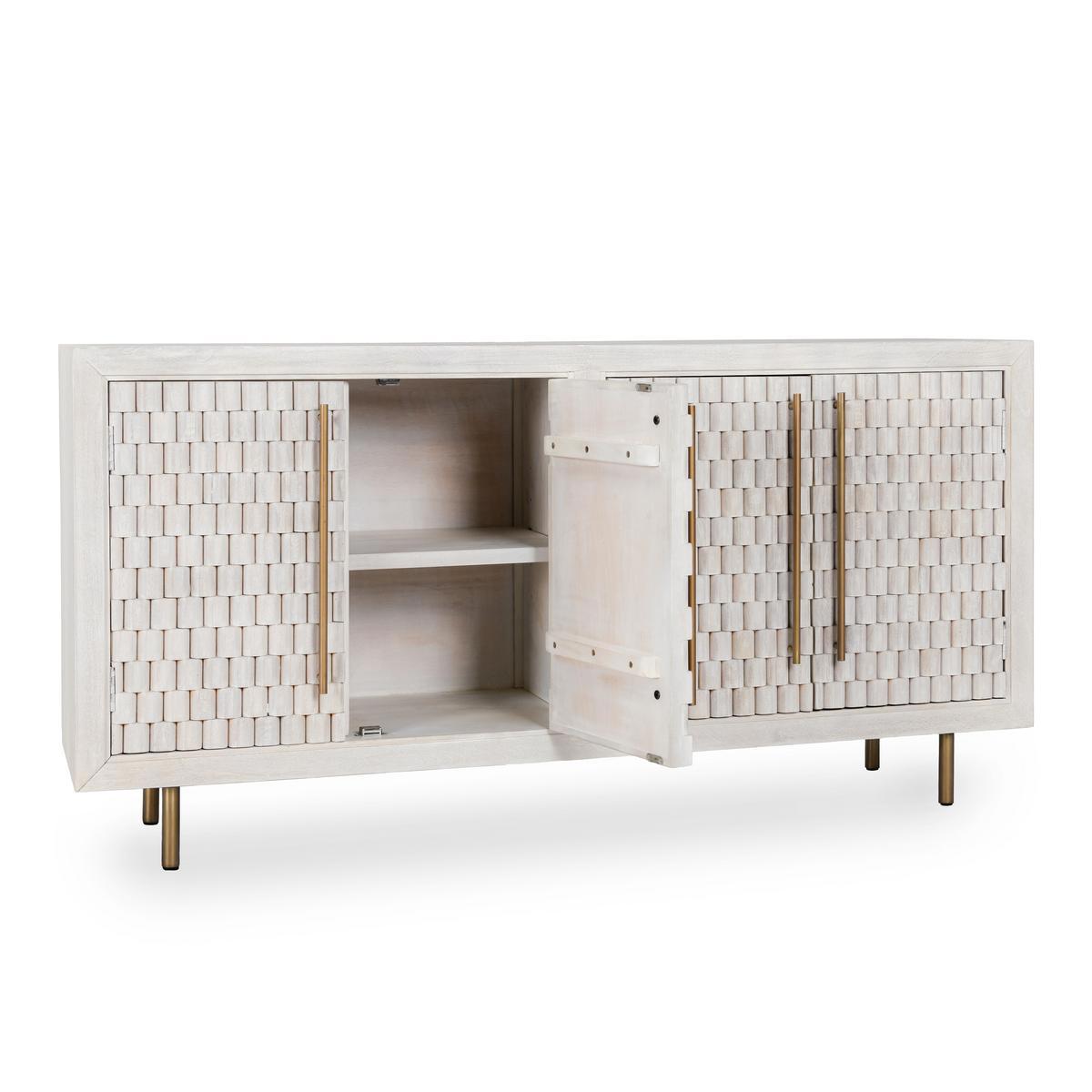 Norwood 4 Door Buffet - Bark Brown