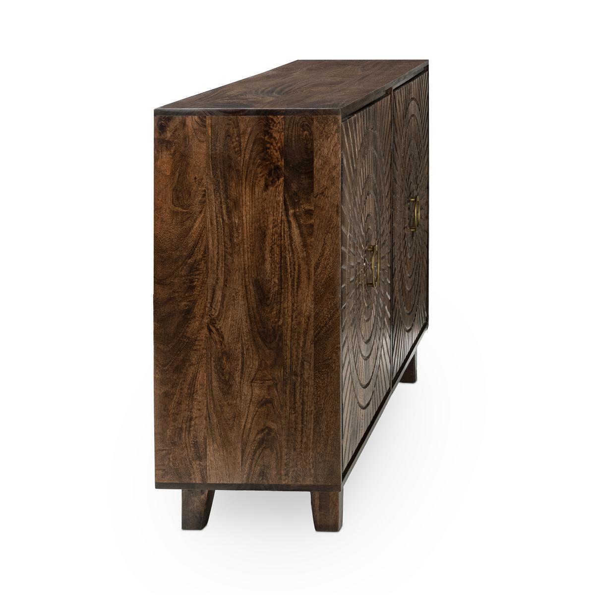 Vivienne 4 Door Buffet - Bark Brown
