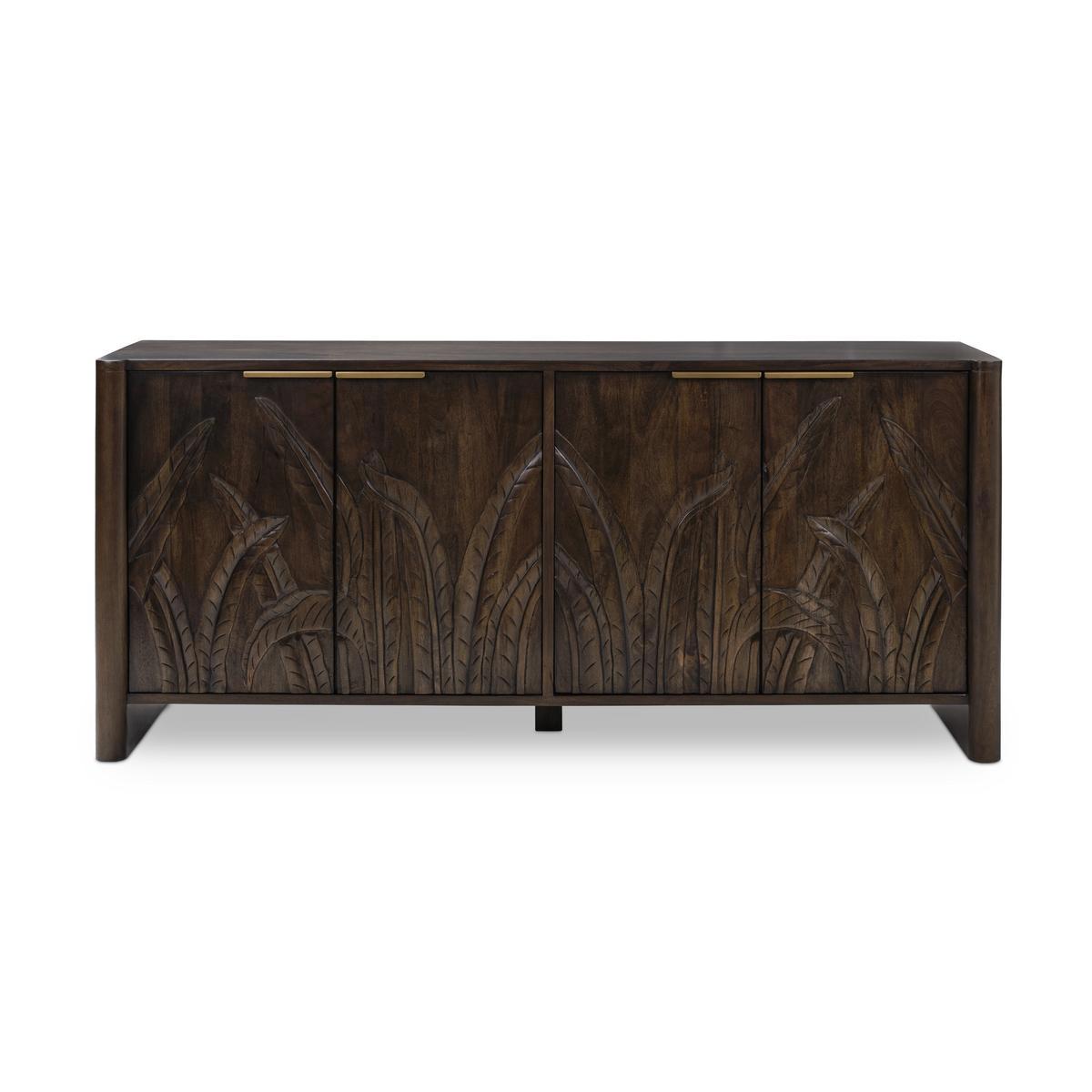 Ledro 4 Door Buffet - Dark Brown