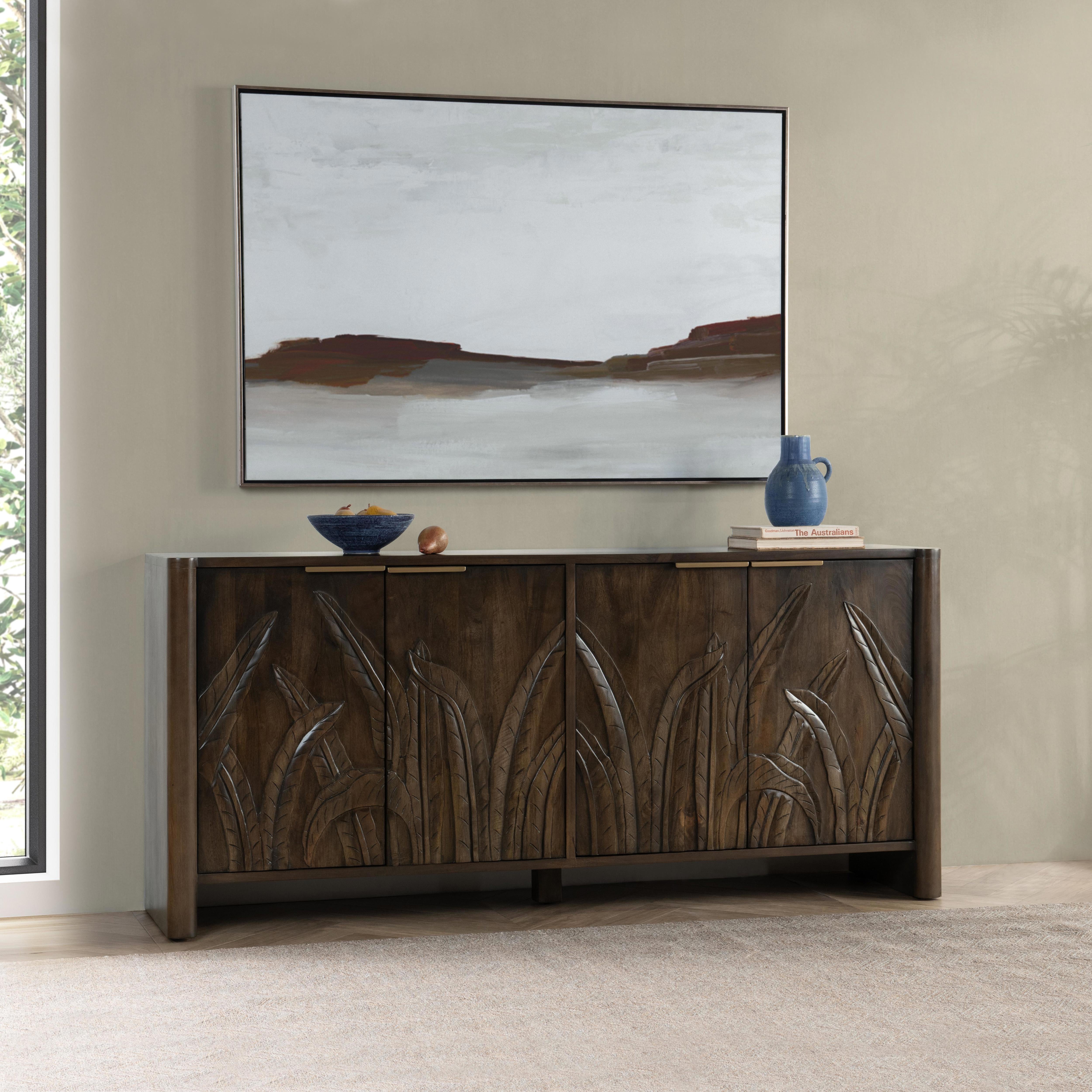 Ledro 4 Door Buffet - Dark Brown