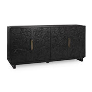 Albero Solid Wood 4Dr Buffet - Black