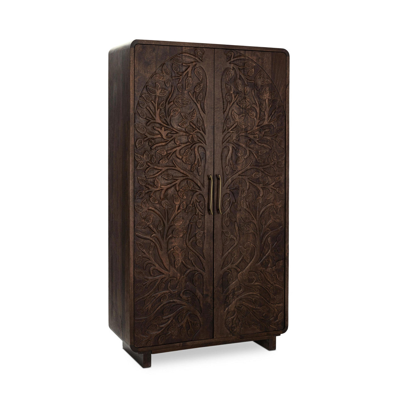 Albero Solid Wood Tall Cabinet