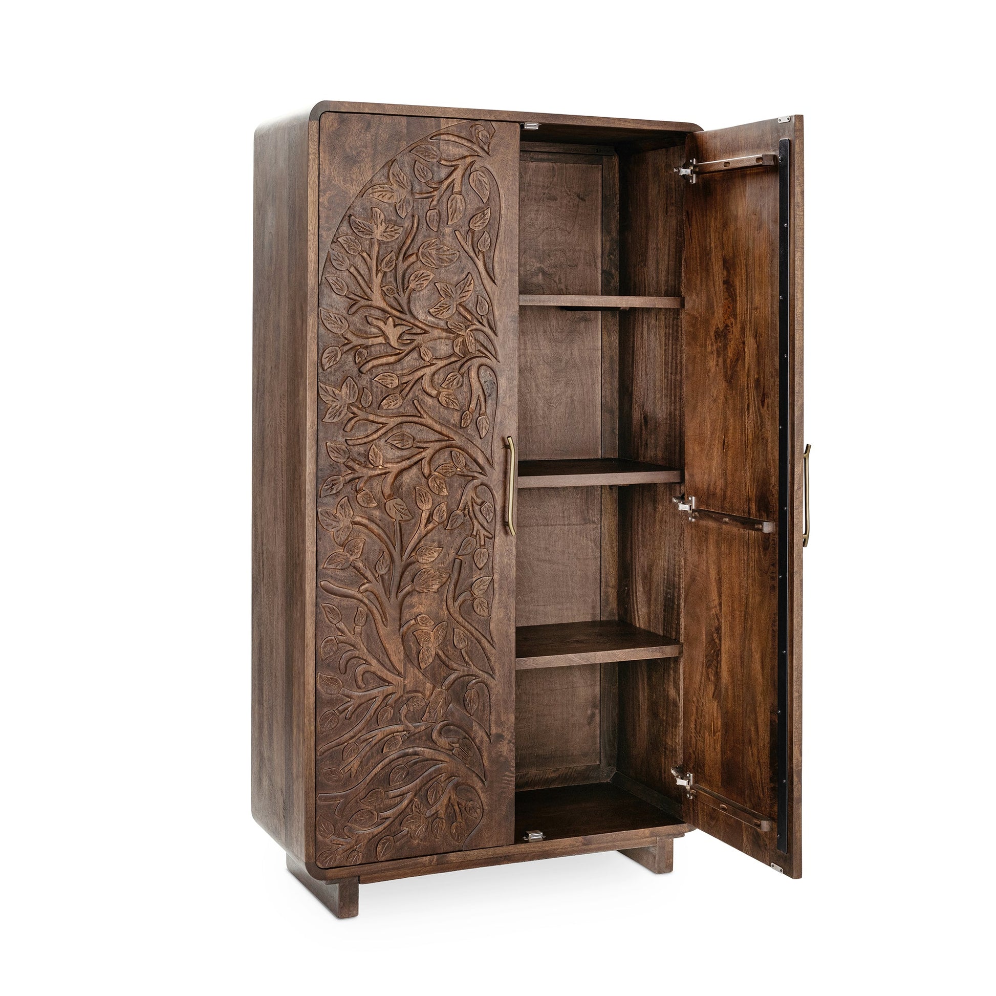 Albero Tall Cabinet - Kona Brown