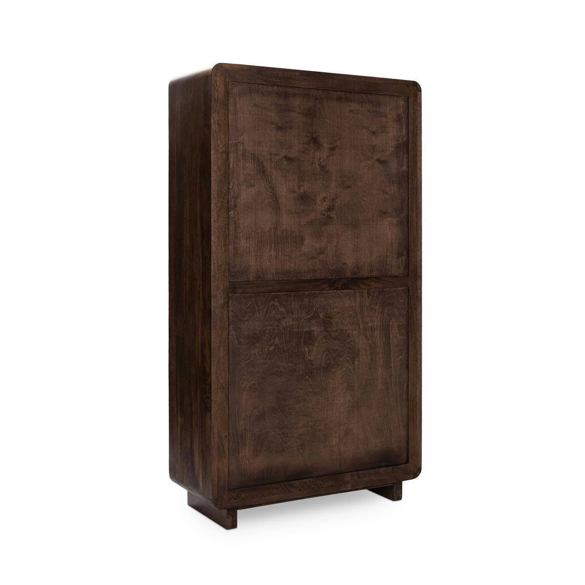 Albero Solid Wood Tall Cabinet