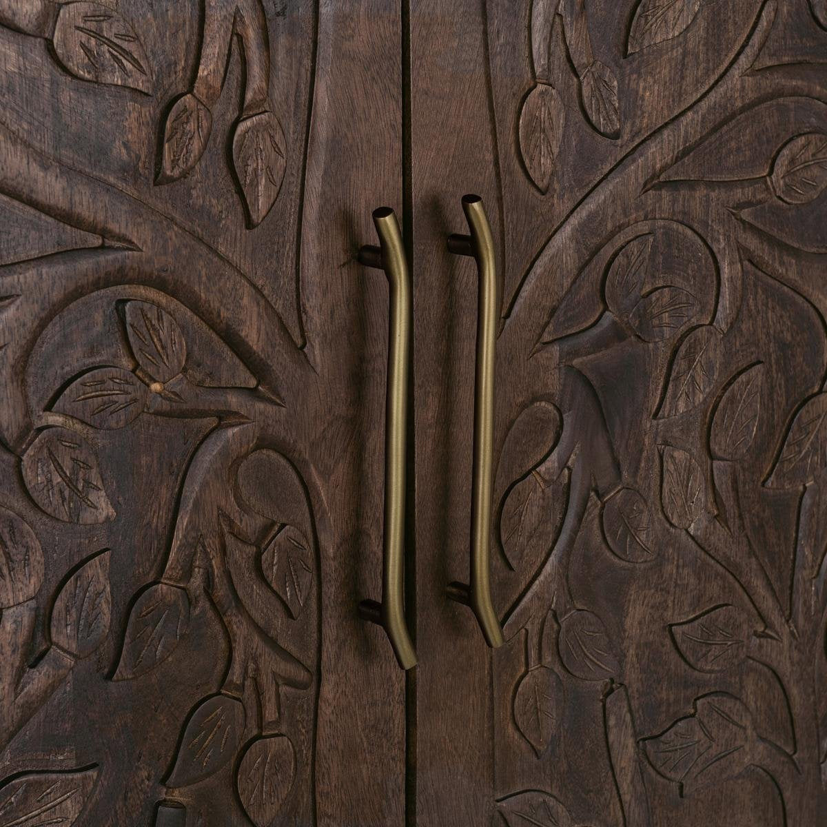 Albero Solid Wood Tall Cabinet