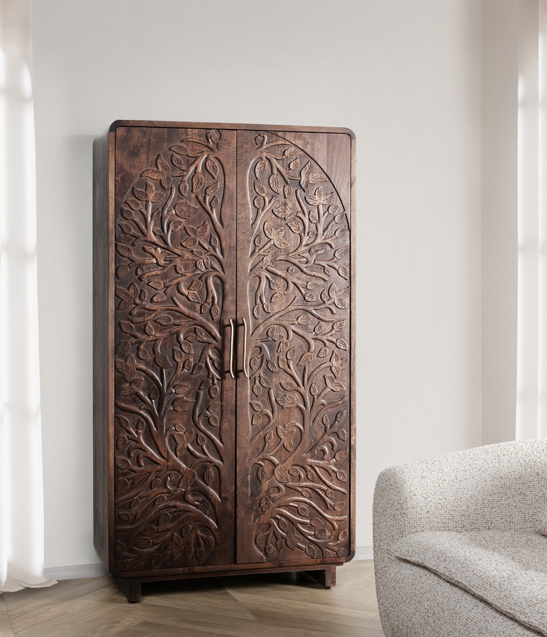 Albero Tall Cabinet - Kona Brown
