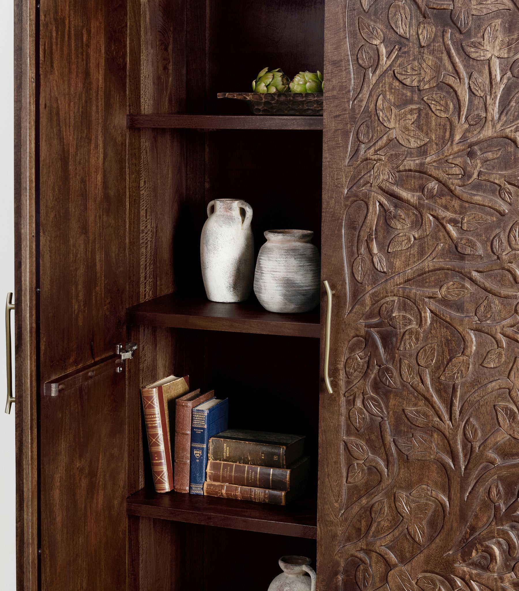 Albero Tall Cabinet - Kona Brown