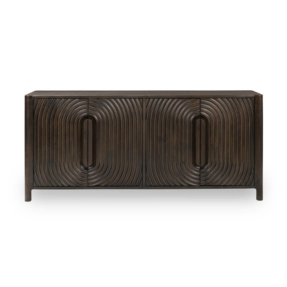 Colson 4 Door Cabinet - Dark Brown