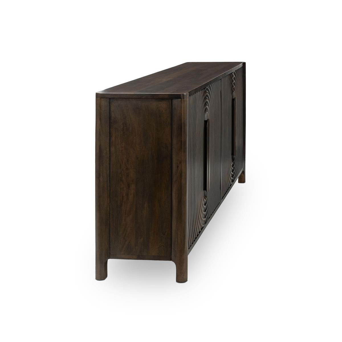 Colson 4 Door Cabinet - Dark Brown
