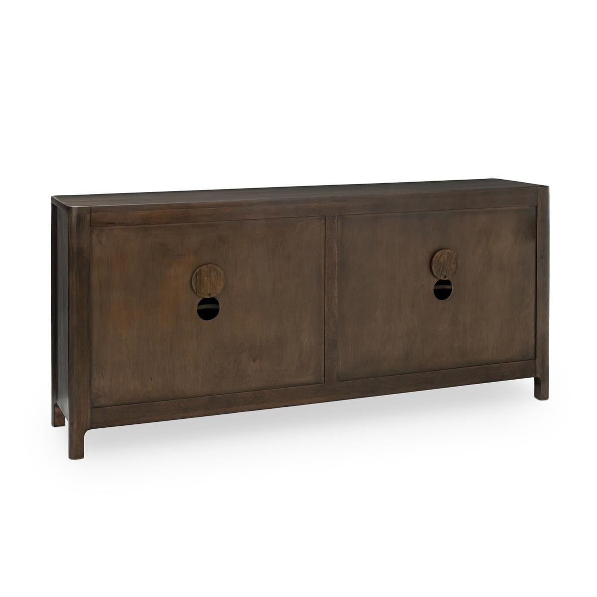 Colson 4 Door Cabinet - Dark Brown