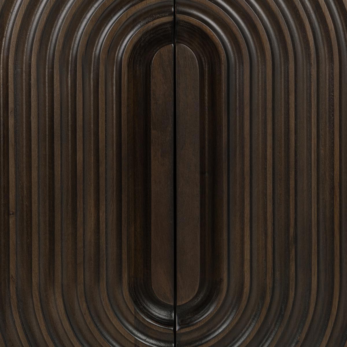 Colson 4 Door Cabinet - Dark Brown