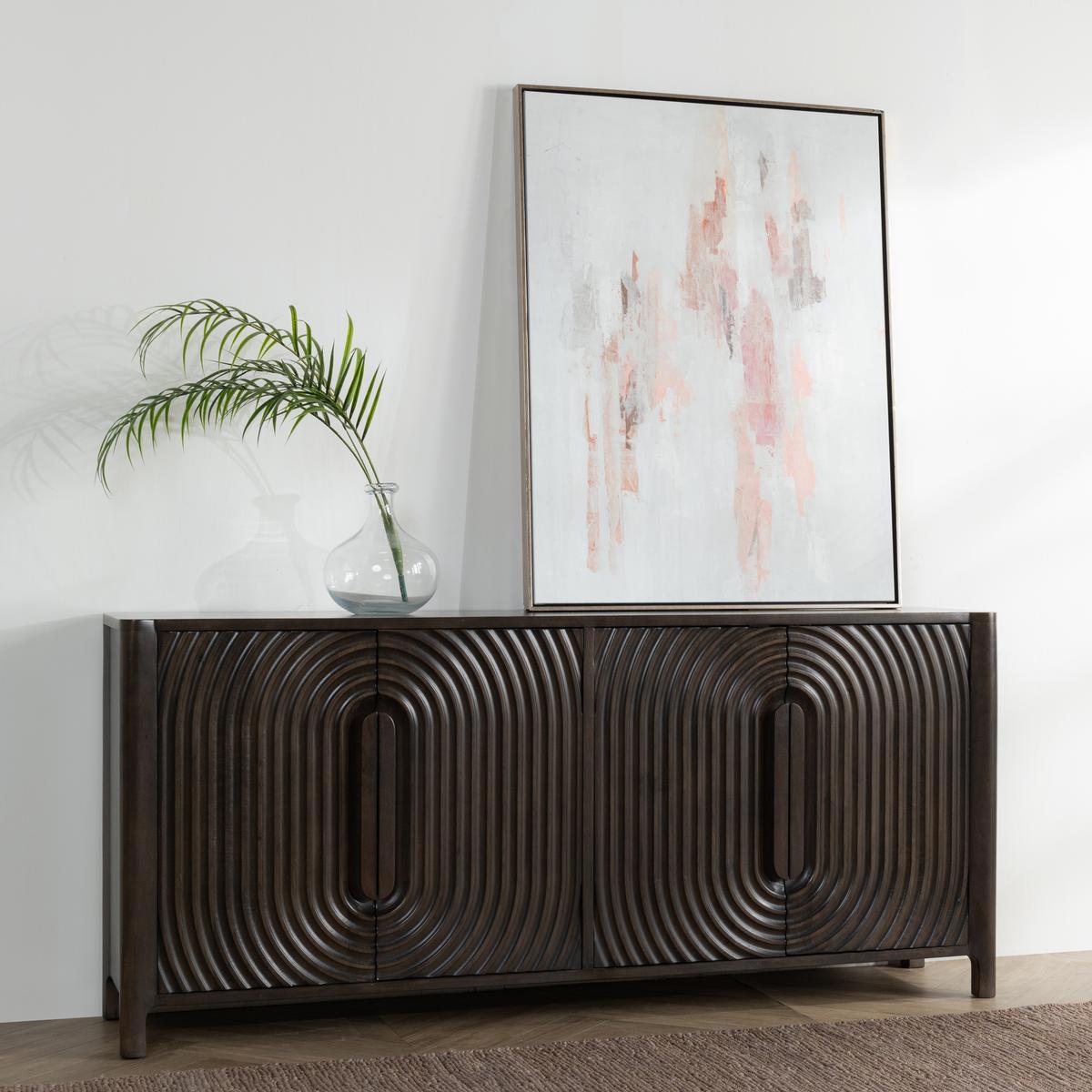 Colson 4 Door Cabinet - Dark Brown