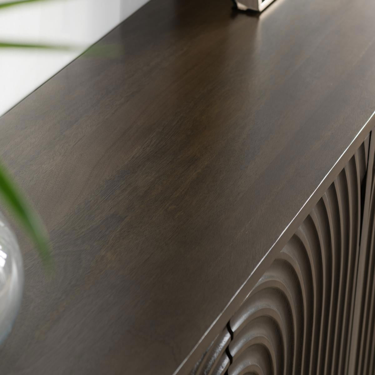Colson 4 Door Cabinet - Dark Brown