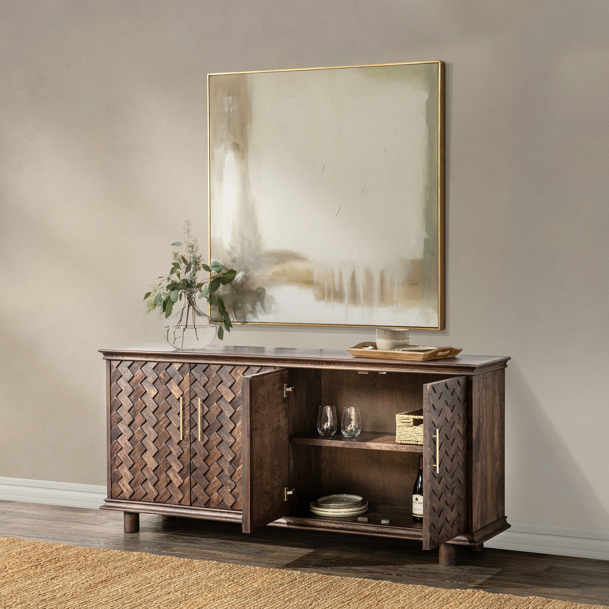 Shira 4 Door Buffet - Kona Brown