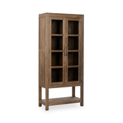 Kharga Tall Display Cabinet - Natural