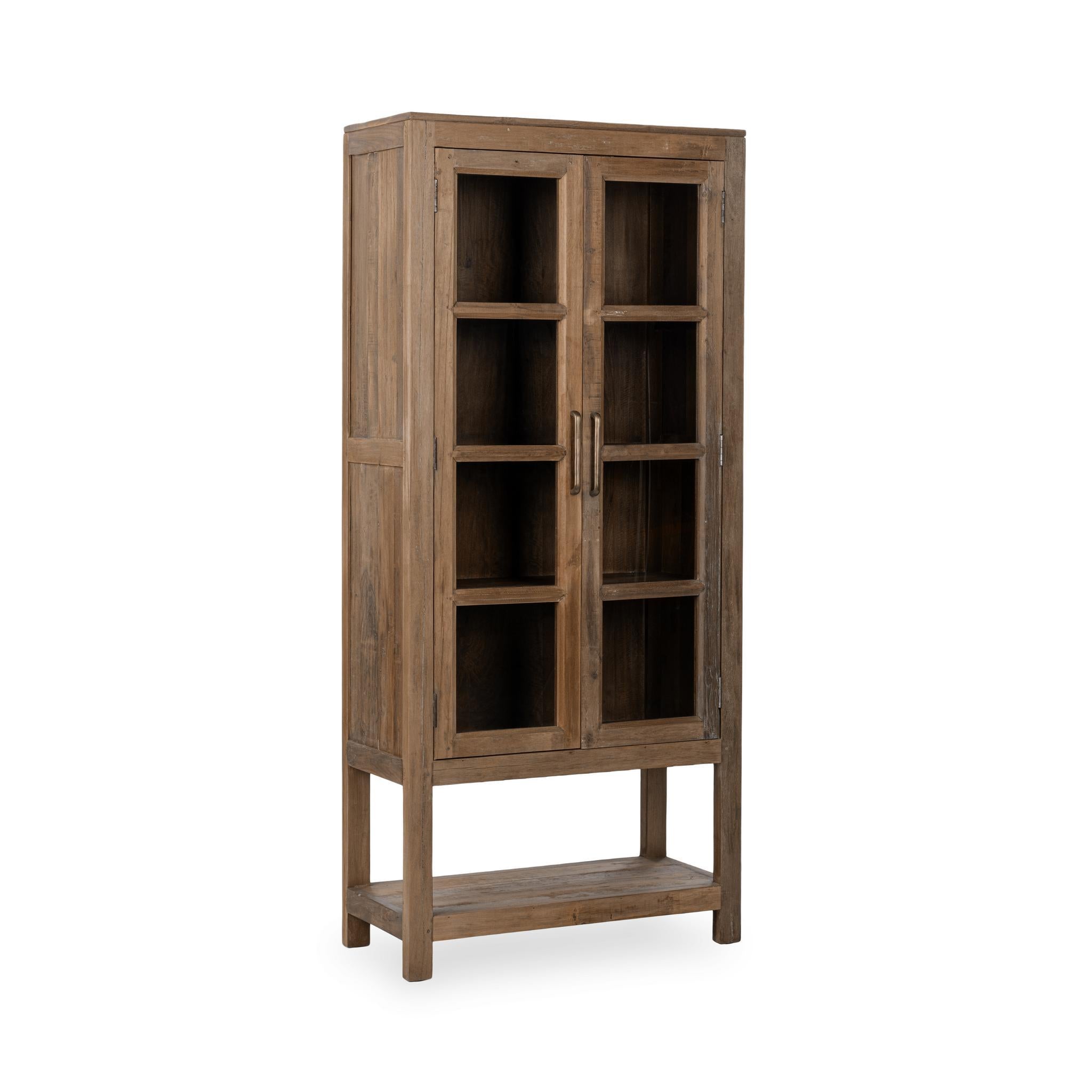 Kharga Tall Display Cabinet - Natural