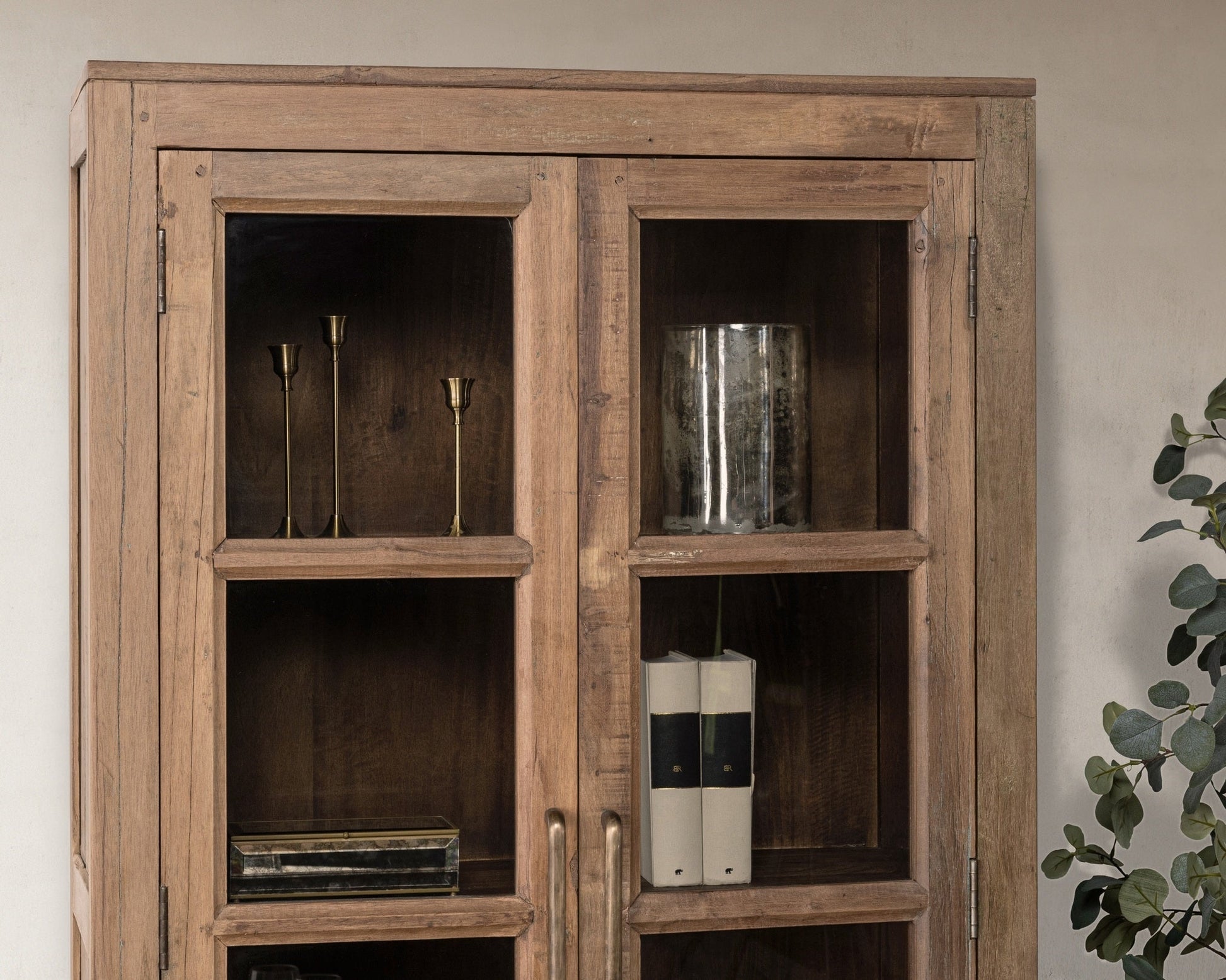 Kharga Tall Display Cabinet - Natural