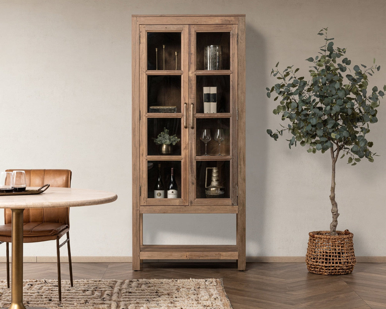 Kharga Reclaimed Wood Tall Cabinet