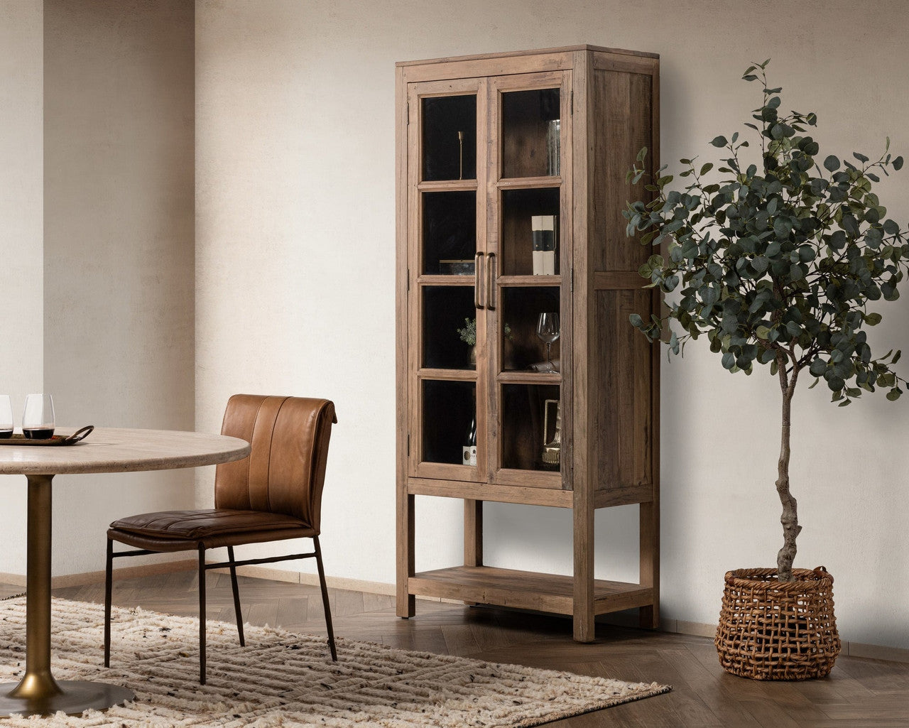 Kharga Reclaimed Wood Tall Cabinet