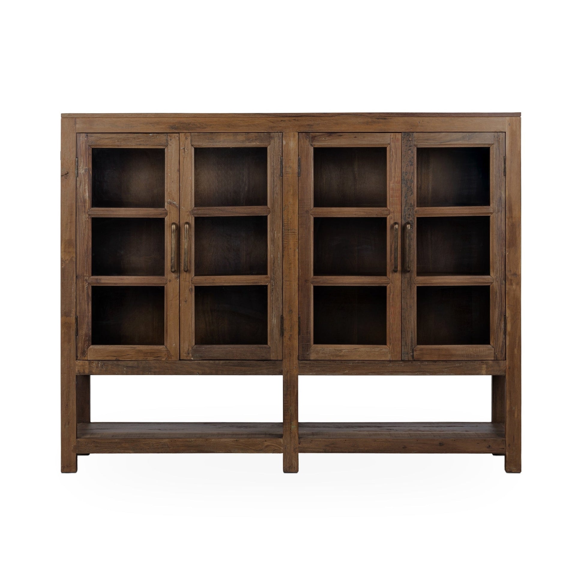 Kharga 4 Door Display Cabinet - Natural