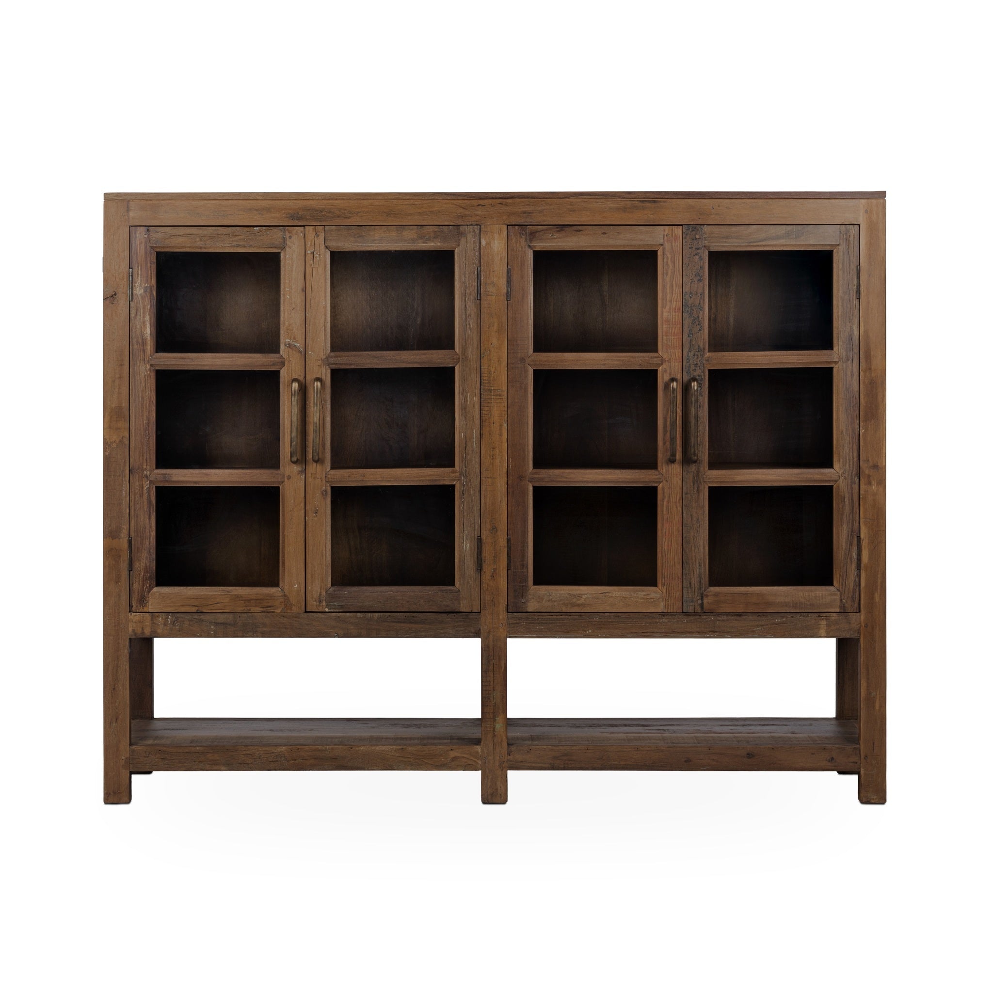Kharga 4 Door Display Cabinet - Natural