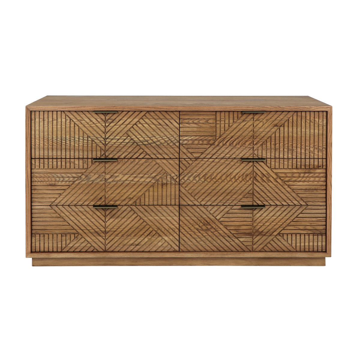 Santa Clara 6 Drawer Dresser - Caramel Brown