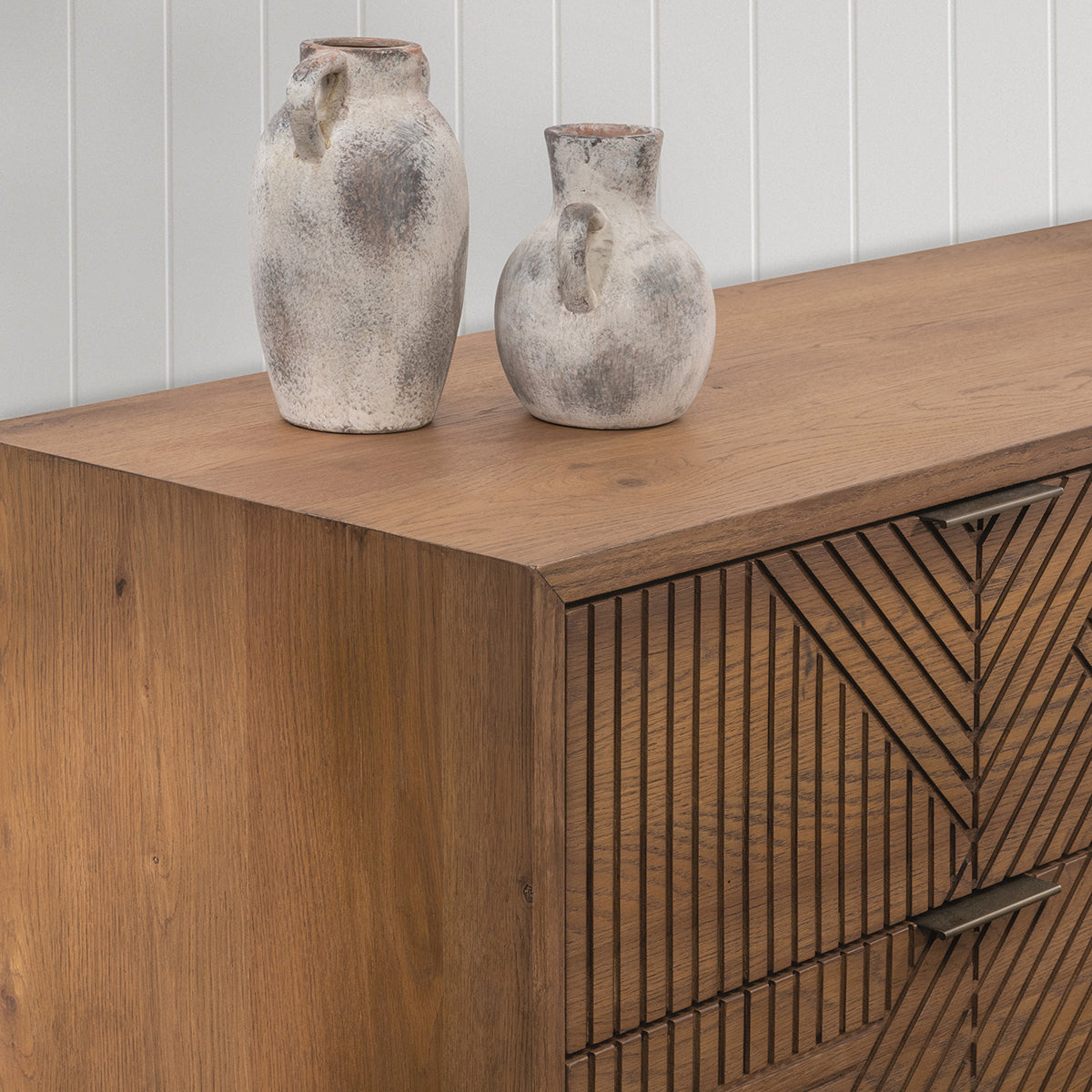 Santa Clara Solid Wood 6Dwr Dresser - Caramel Brown