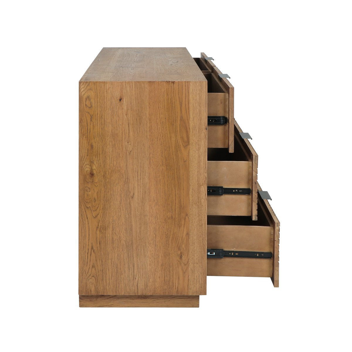 Santa Clara Solid Wood 6Dwr Dresser - Caramel Brown