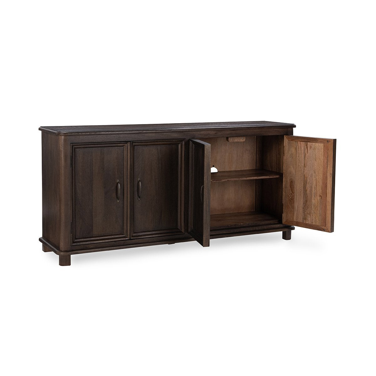 Brookside 4 Door Cabinet - Cocoa Brown