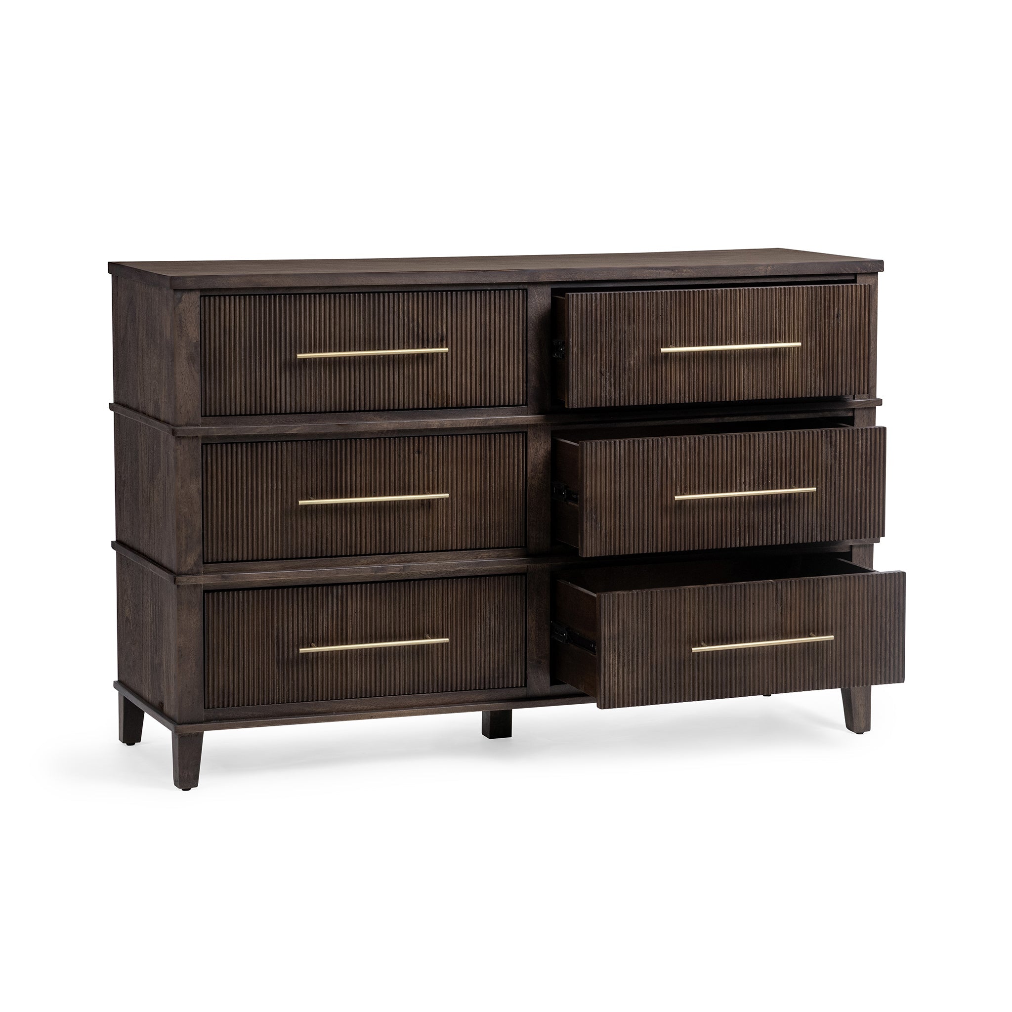 Westlake 6 Drawer Dresser - Auburn Walnut