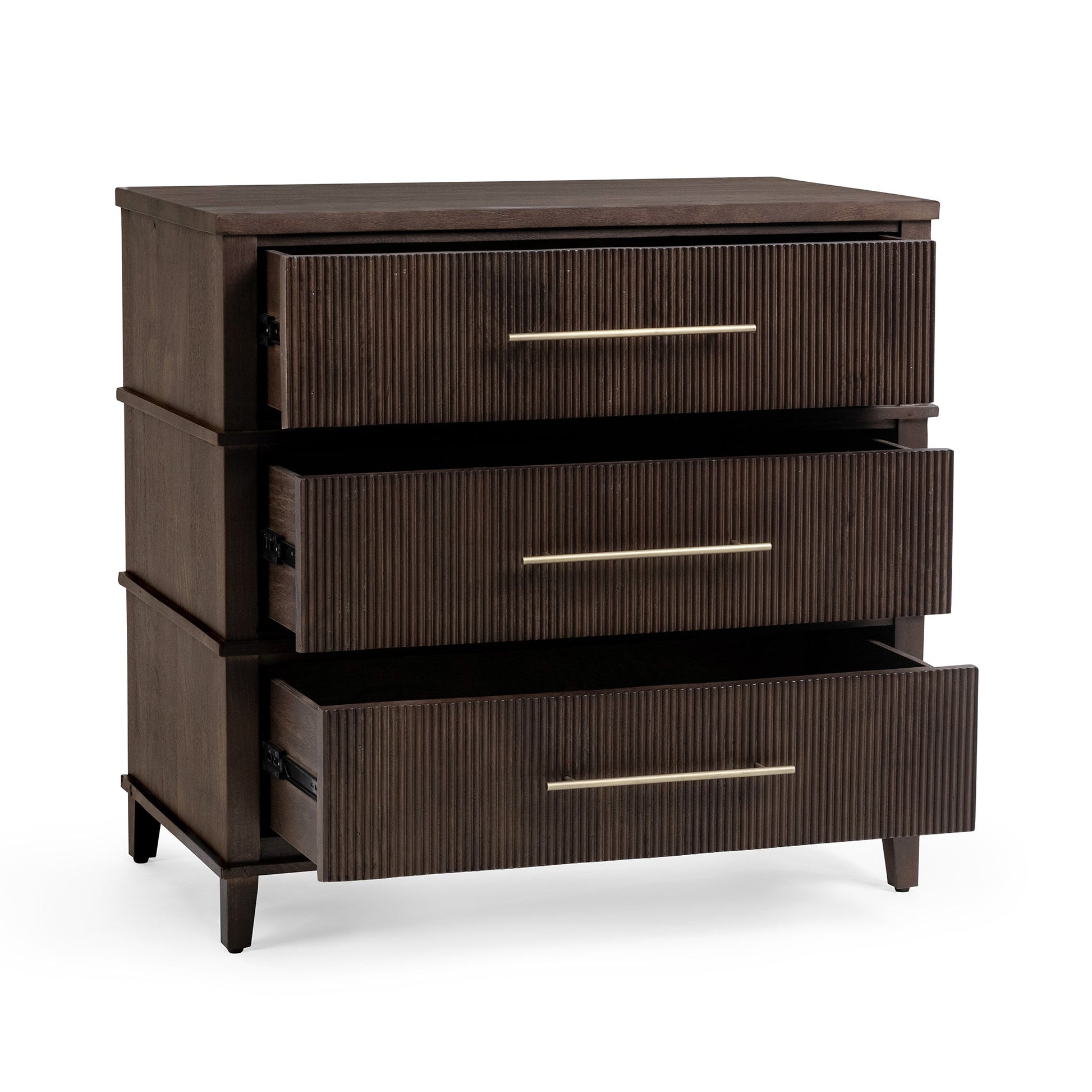 Westlake 3 Drawer Chest - Auburn Walnut