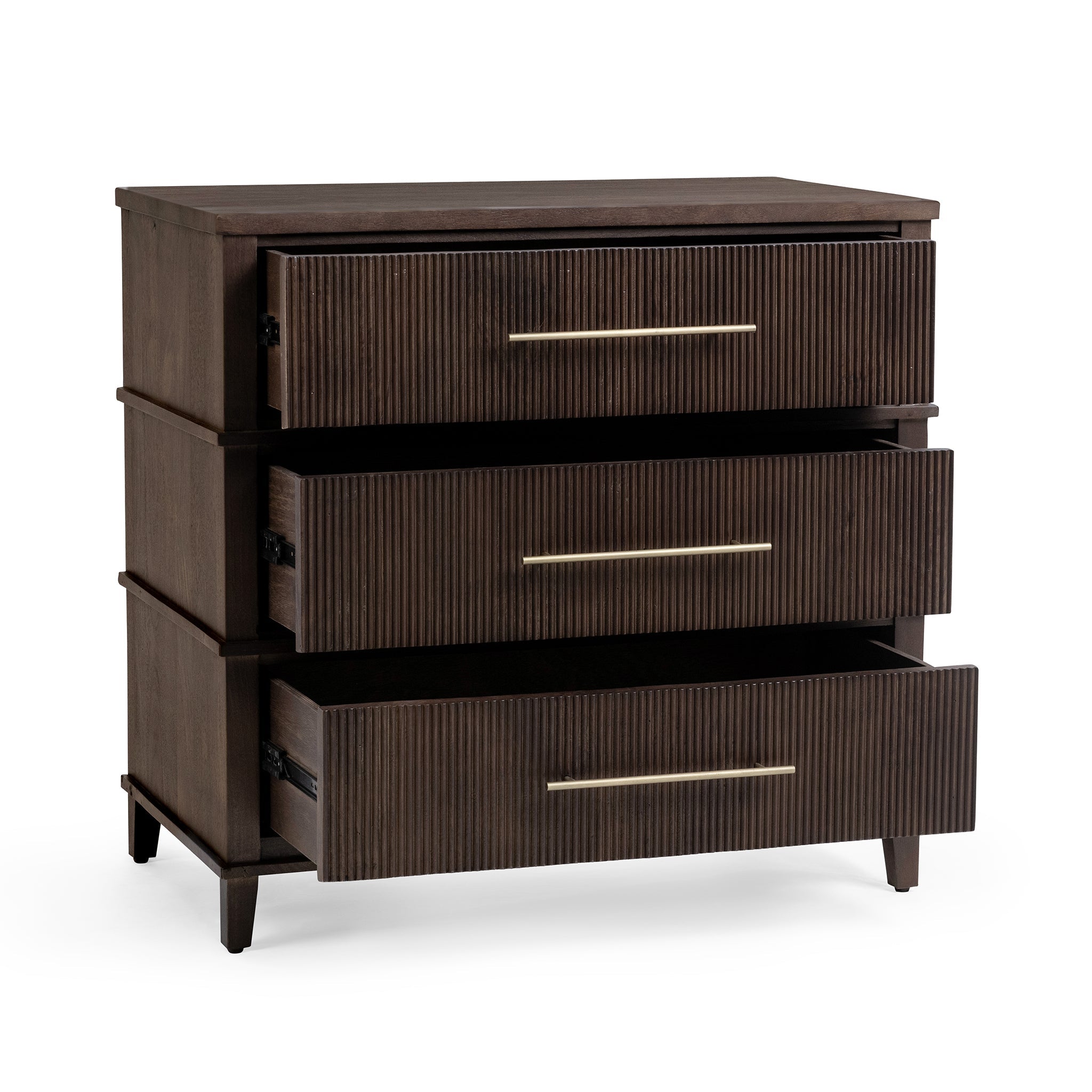 Westlake 3 Drawer Chest - Auburn Walnut