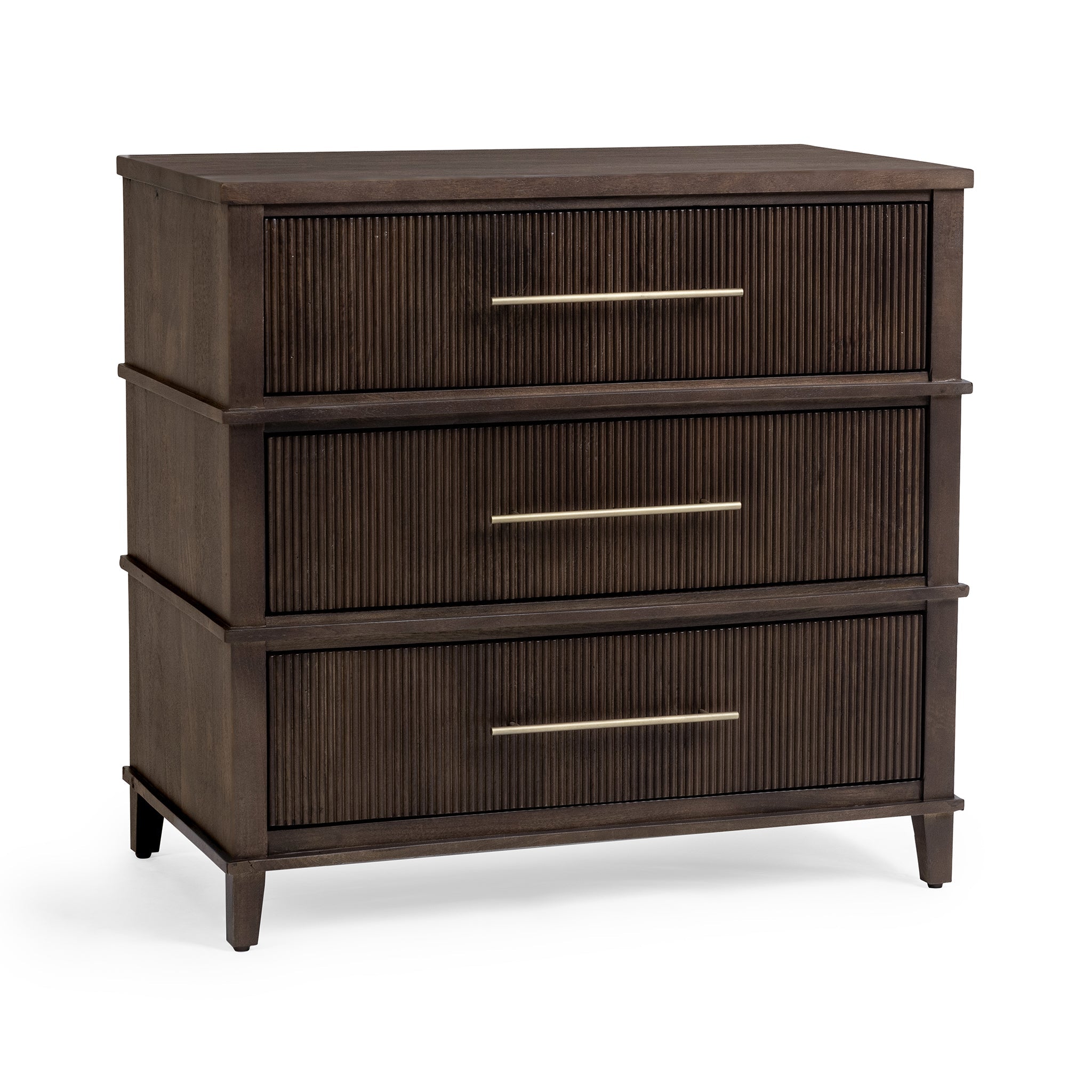 Westlake 3 Drawer Chest - Auburn Walnut