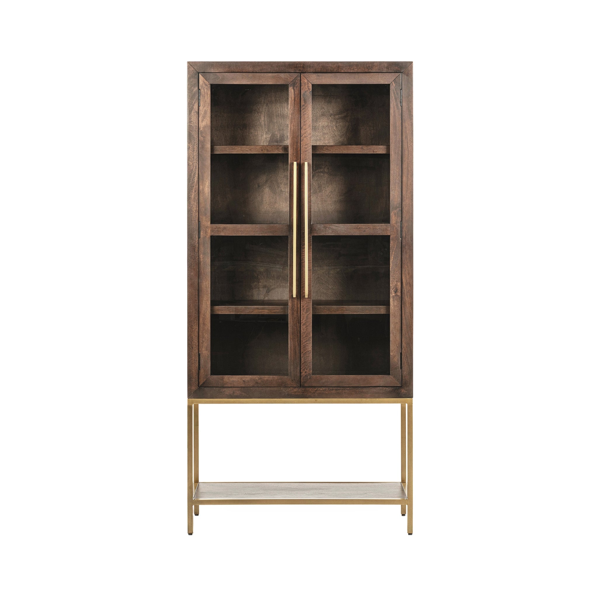 Freemont Display Cabinet - Kona Brown