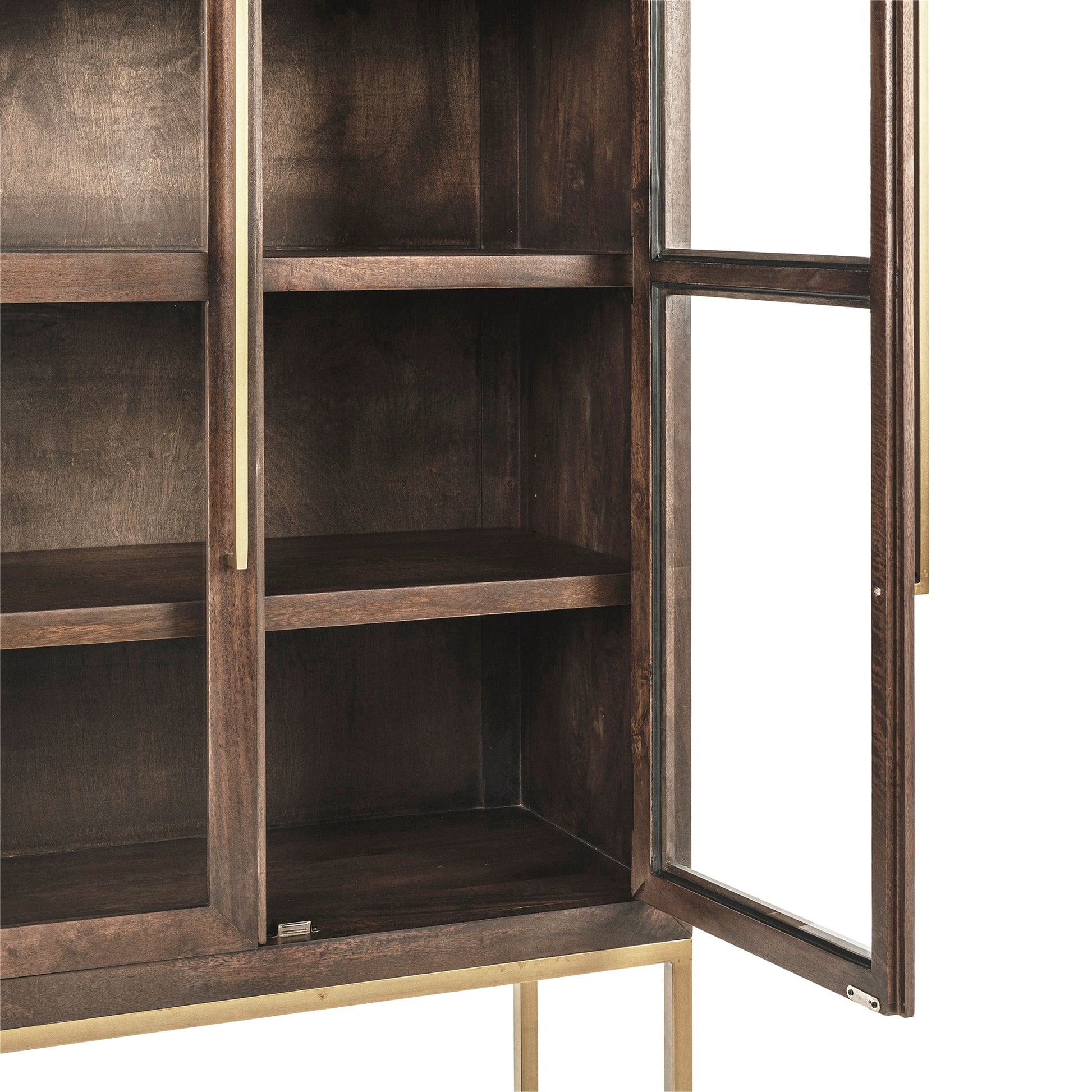 Freemont Display Cabinet - Kona Brown