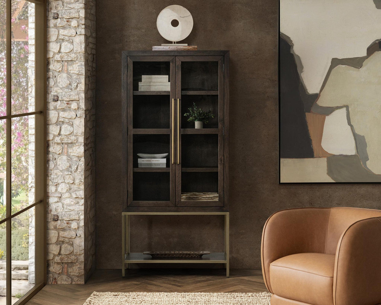 Freemont Solid Wood Tall Cabinet