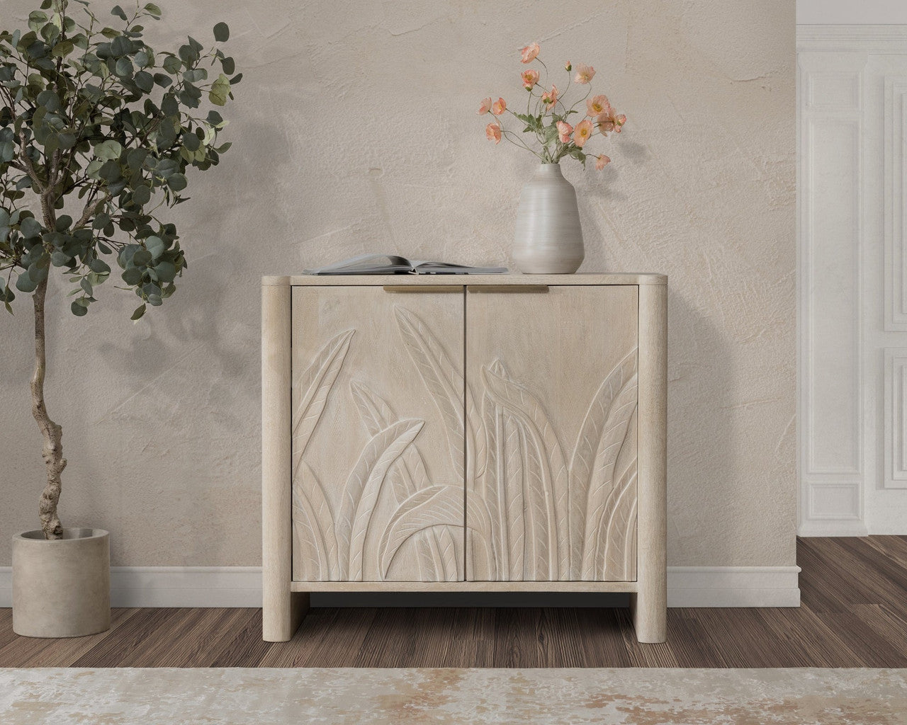 Ledro Solid Wood 2Dr Cabinet - 52011017