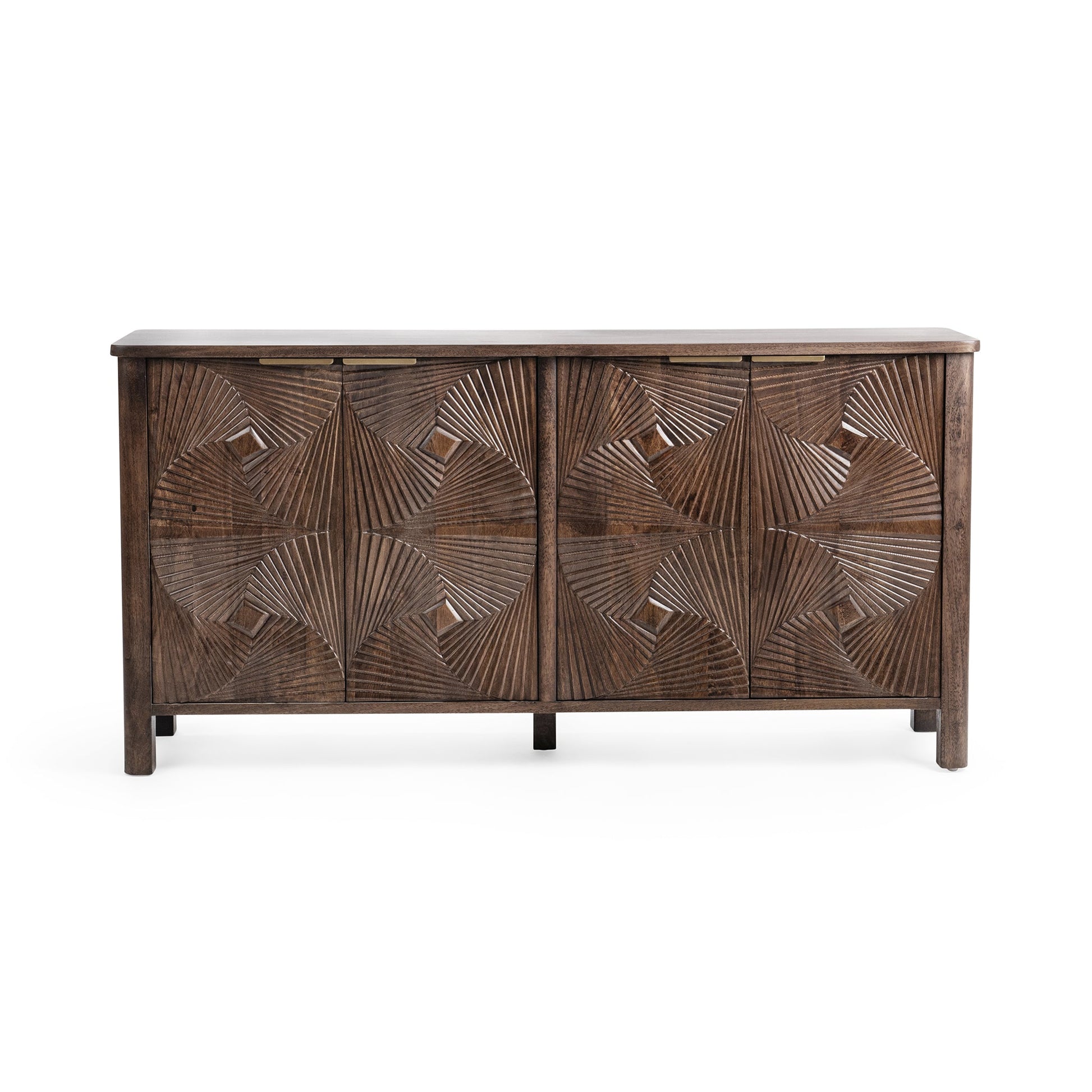 Lina 4 Door Cabinet - Kona Brown